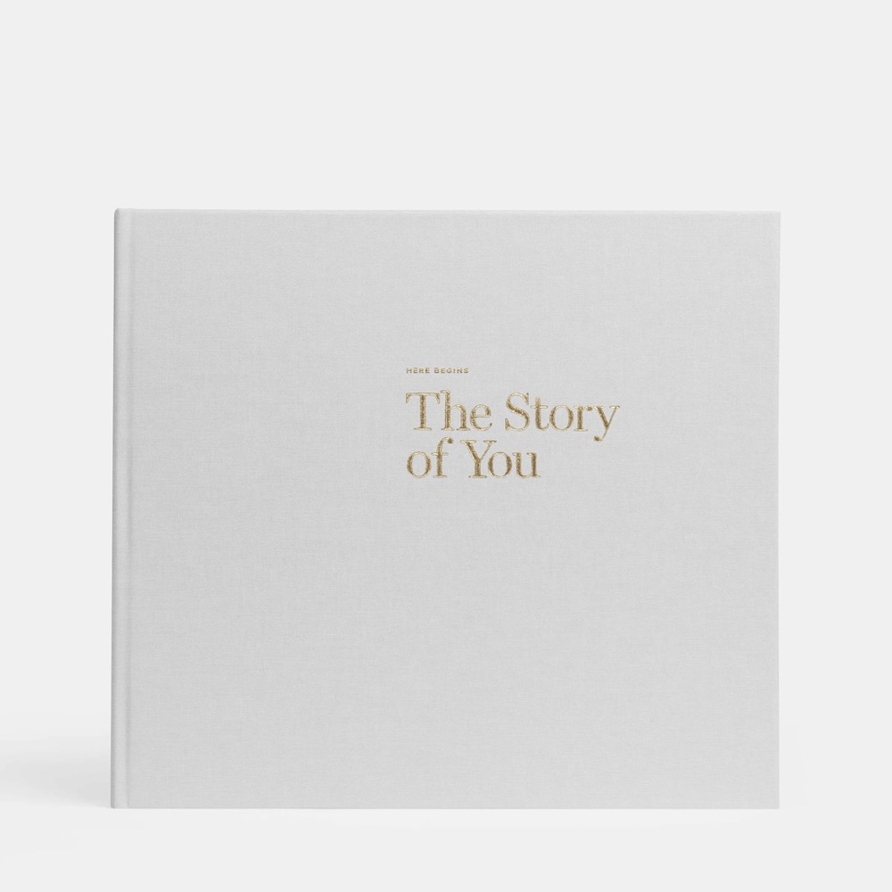 ‘The Story of You’ Baby Book from Artifact Uprising in color: smoke